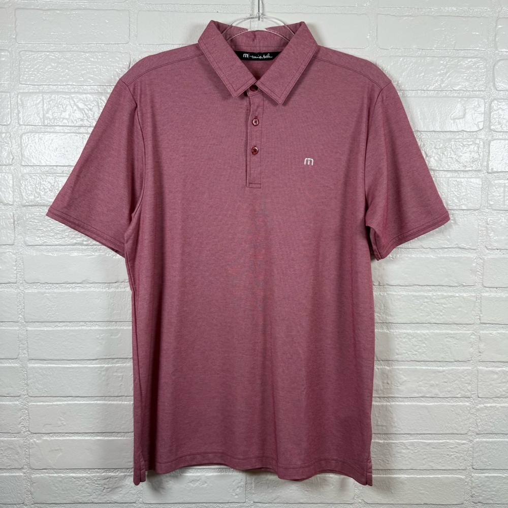 Travis Mathew Maroon Polo Shirt